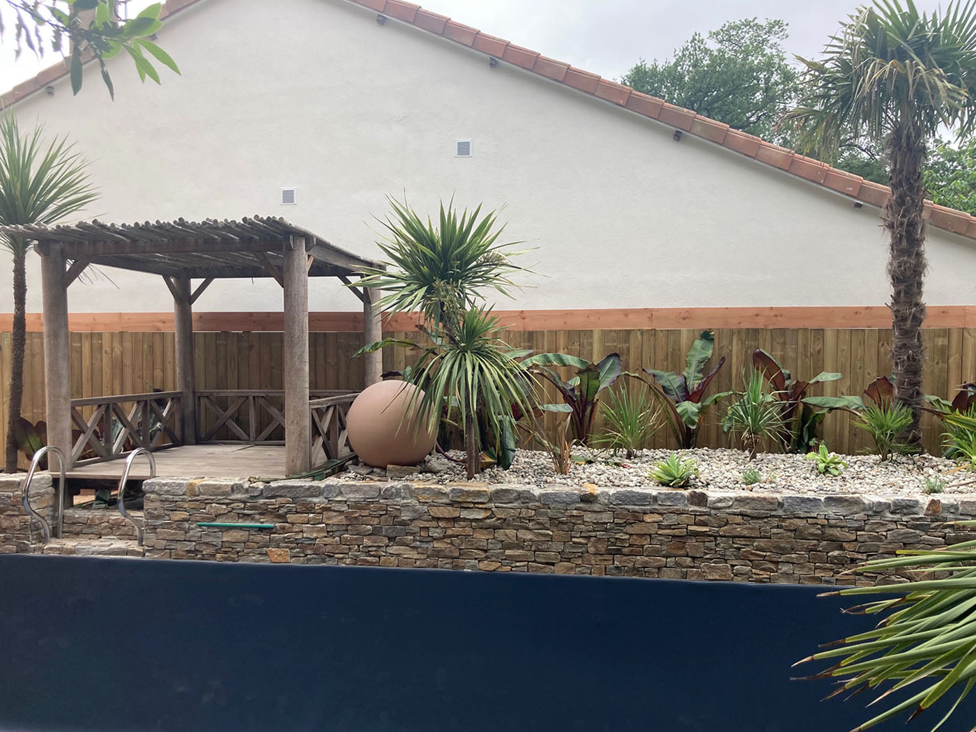 paysagiste toulouse, jardin exotique, architecte paysagiste, couloir de nage
